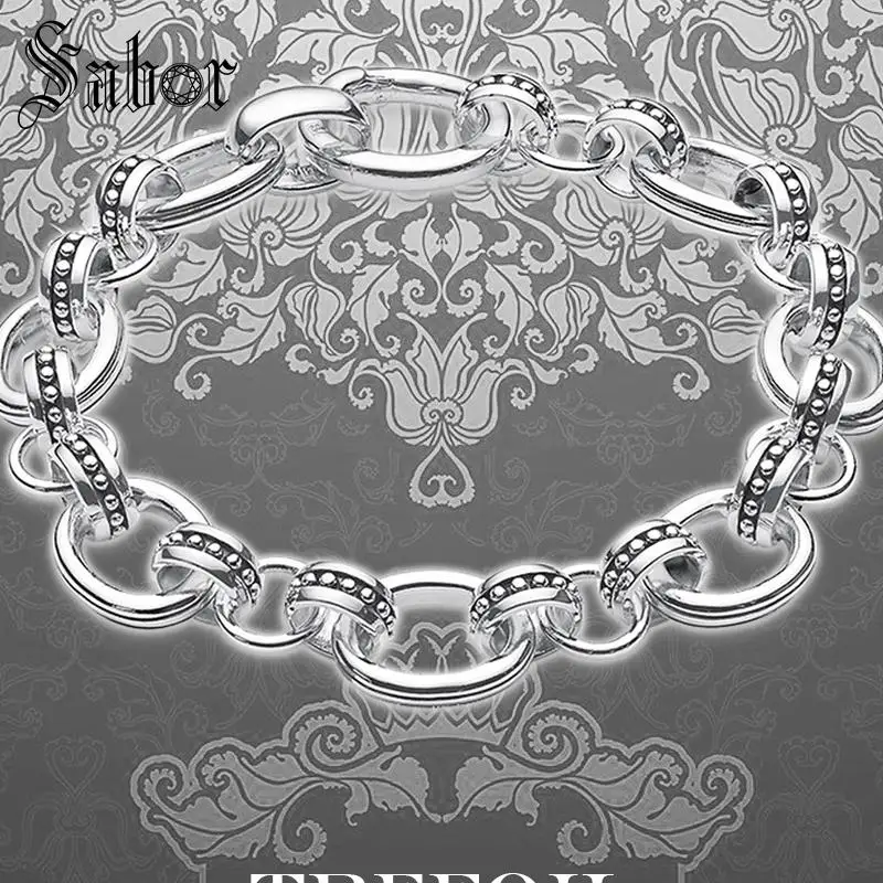 Браслет thomas в горошек Весенняя застежка ювелирное изделие серебряного цвета