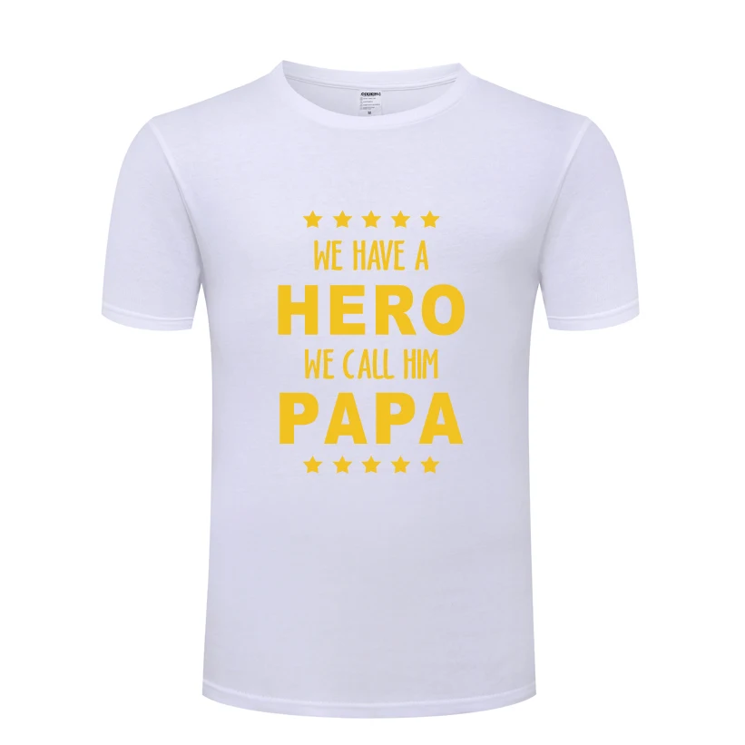 PAPA Is A Hero, новинка, креативный подарок, Мужская футболка, новинка, короткий рукав, круглый вырез, хлопок, Повседневная футболка, топ, футболка - Цвет: BAY HUAT