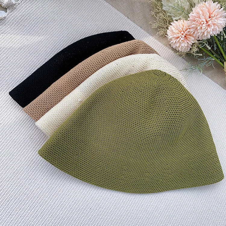 

Yarn Bucket Hat, Unisex Adult Hat Fashion Multi-color, Breathable, Sun-proof, Cotton Material Style Model Number Pattern Type