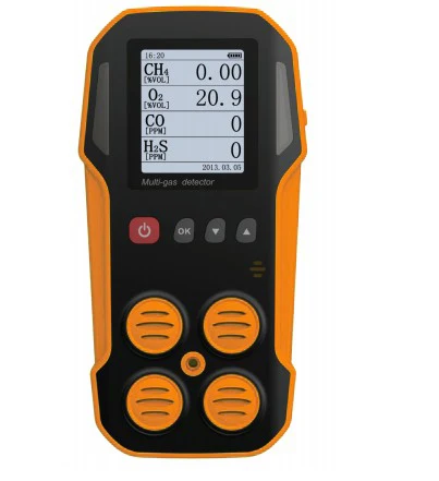 

OEM and ODM Industry Usage Handheld Multi 4 gas detector/ Monitor O2, H2S, CO and LEL with UK sensors