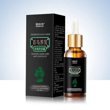 

Polygonum Multiflorum Hair Growth Essence Oil Hair Loss Treatment Nourishing Hair Scalp Anti-HairLoss Herbal Hair Care Essential