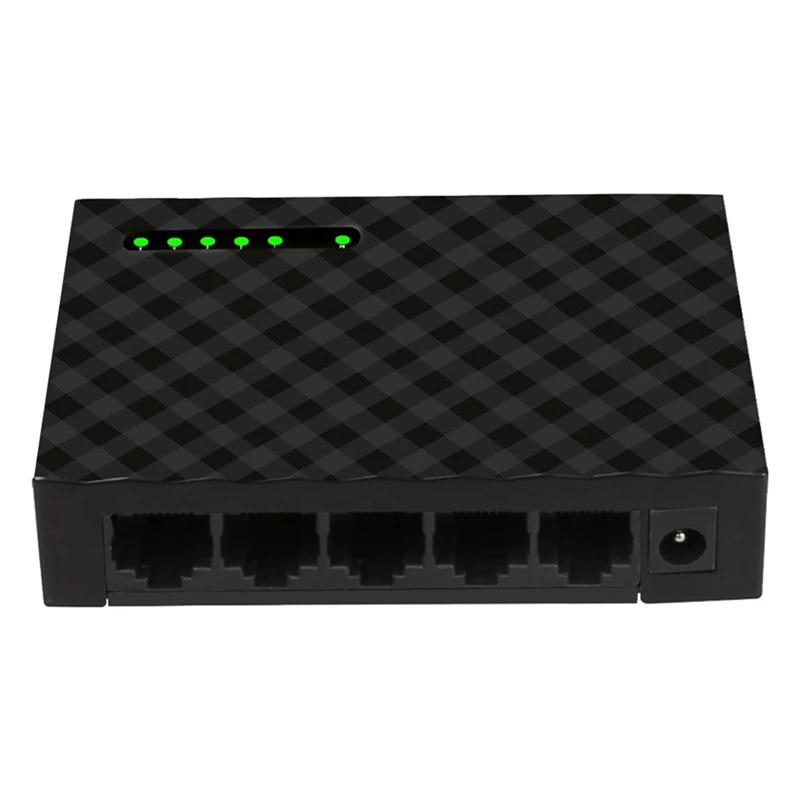 2019 New Rj45 Mini 5-Ports Fast Ethernet Network Black Switch Hub Switch For Desktop PC Ethernet Fast Network Switching Hub #C