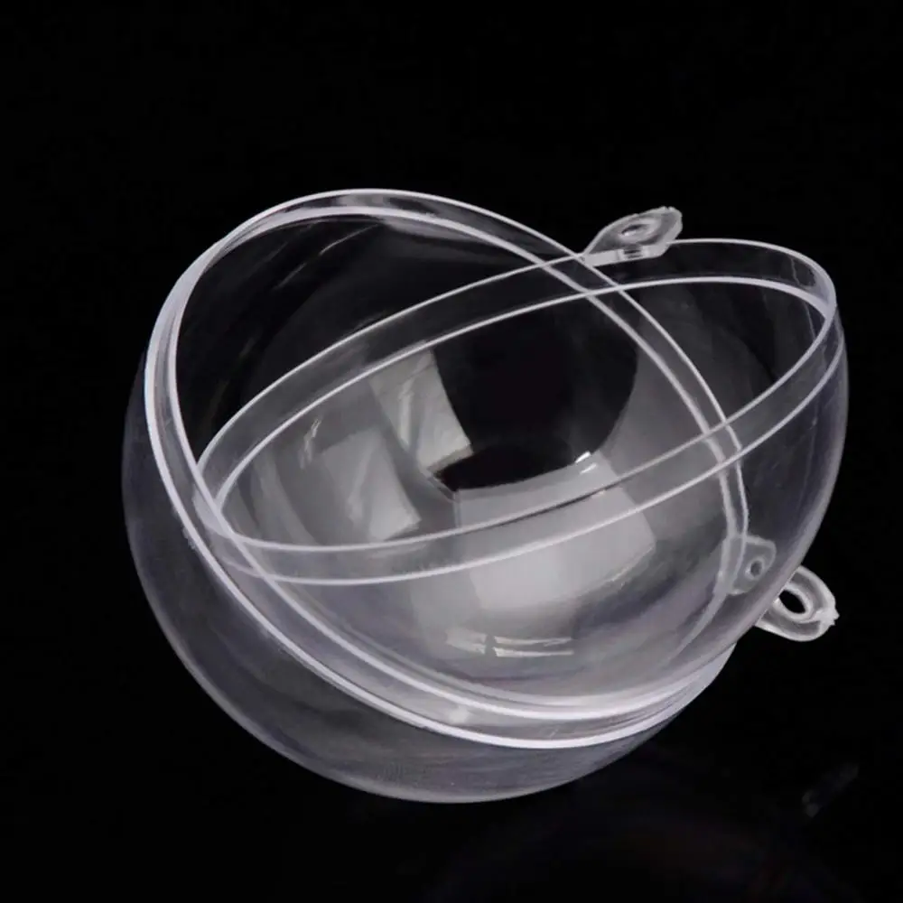

12pcs/lot 160mm Big Size DIY Christmas Clear Plastic Fillable Ball Ornament Christmas Home Party Decoration Hanging Acrylic Ball