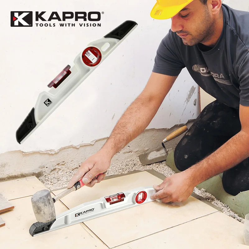 

KAPRO Magnetic High Accuracy Spirit Level Cast Aluminum Alloy Water Level Indicator Heavy Type Level 40-80 cm Measurement Tools