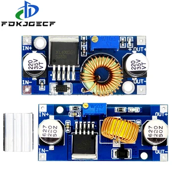 

XL4005 5A 75W XL4015 DC-DC 4-38V to 1.25-36V 24V 12V 9V 5V Step Down Adjustable Power Supply Module LED Lithium Charger