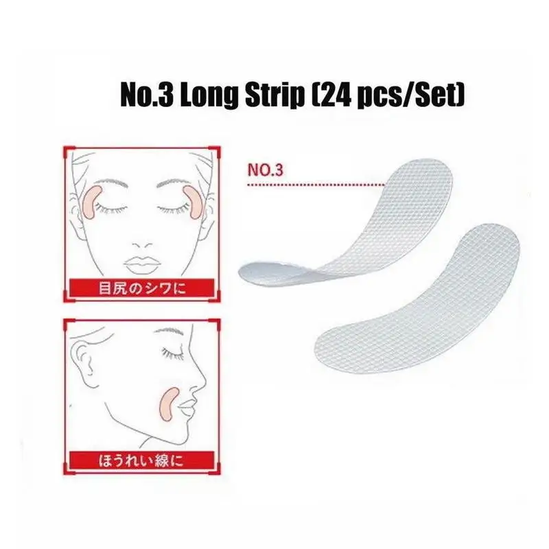 NO3 12Pcs 24/27/12 шт./компл. унисекс тонкий уход за кожей лица наклейки эва пластмассовые анти-морщинки патчи акт на лицевой линий морщин провисания Красота подтяжка кожи со шнуровкой - Цвет: NO3 12Pcs