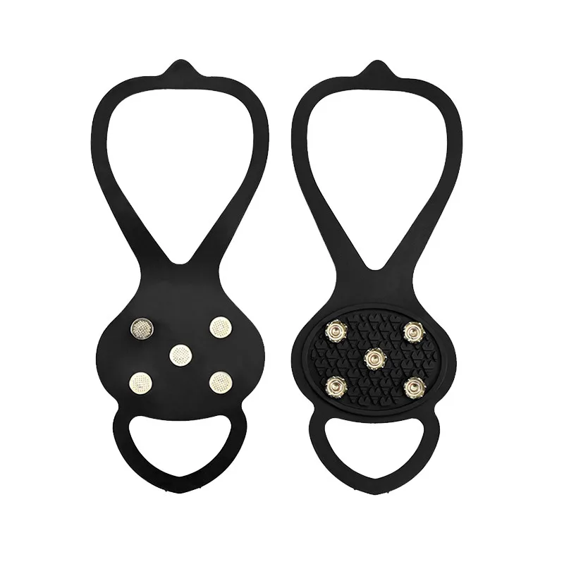 Universal Non-Slip Ice Gripper Cleats for Shoes - 5-Teeth Traction for Snow and Hiking