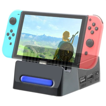 

Charging Base for Nintendo Switch Portable Charging Stand Mini Video Game Console Charging Dock With USB Game Card Slot