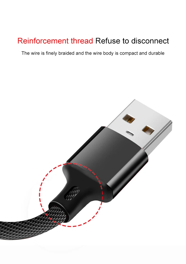 3 в 1 USB кабель 2.4A для мобильного телефона Micro usb type C 8-контактный кабель зарядного устройства для iPhone XR XS Max X huawei шнур для быстрой зарядки данных