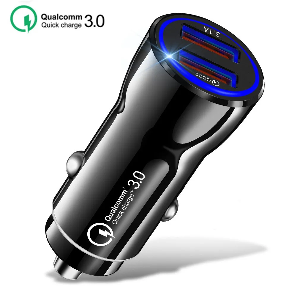 Quick charge 3 0 USB Автомобильное зарядное устройство прикуриватель 1 А мобильный