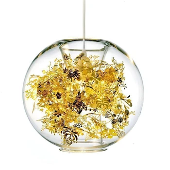 

Pendant Lights Glass Lighting Fixture for Bar Bedroom Living Room Luminaria Goid Silver Modern Art E27 LED Kitchen Dining & Bar