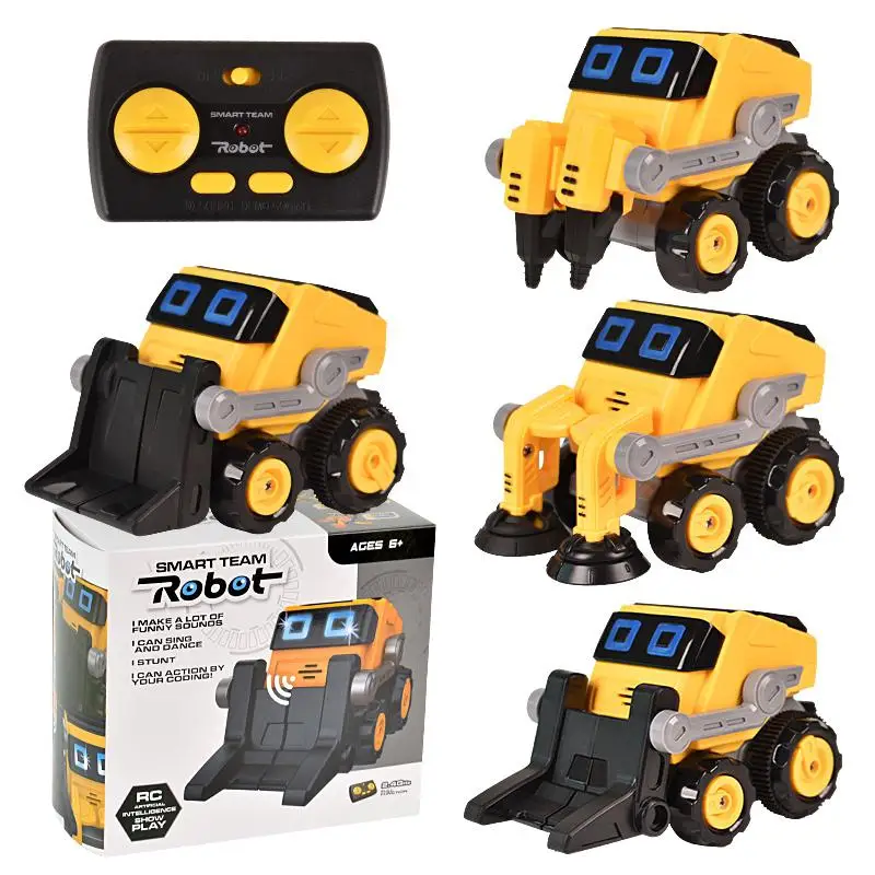 

RCtown 2.4Ghz RC Car Toy Remote Control Dancing Rotating Music Engineering Vehicle Stunt Car