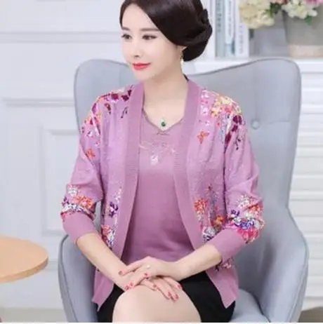 Осень осень зима пончо для мамы комплект из двух предметов blusa tricot Женский вязаный свитер Женский Плюс Размер кардиганы S1110