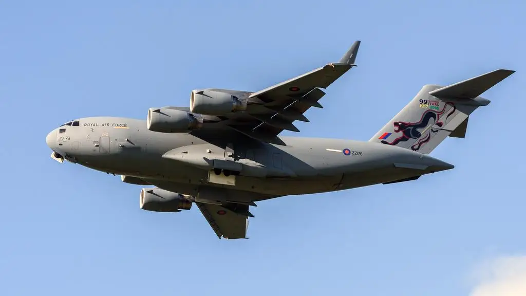 GeminiJets королевская воздушная сила BOEING C-17 GLOBEMASTER III ZZ176 1/400 литая под давлением модель самолета