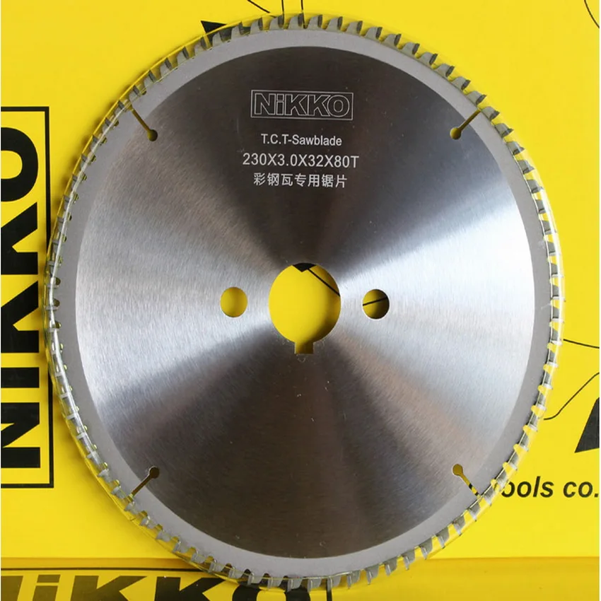 

Cost Sale Of Quality 205/230*3.0*32*60/80T TCT Saw Blades For Sawing Color Iron Core Materials As Color Steel Tile Rock Wool
