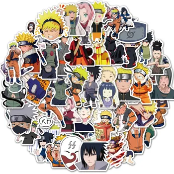 

50PCS Anime Naruto Sticker Uchiha Sasuke Itachi Kakashi Sakura Hinata DIY Luggage Laptop Skateboard Motorcycle Decal Stickers