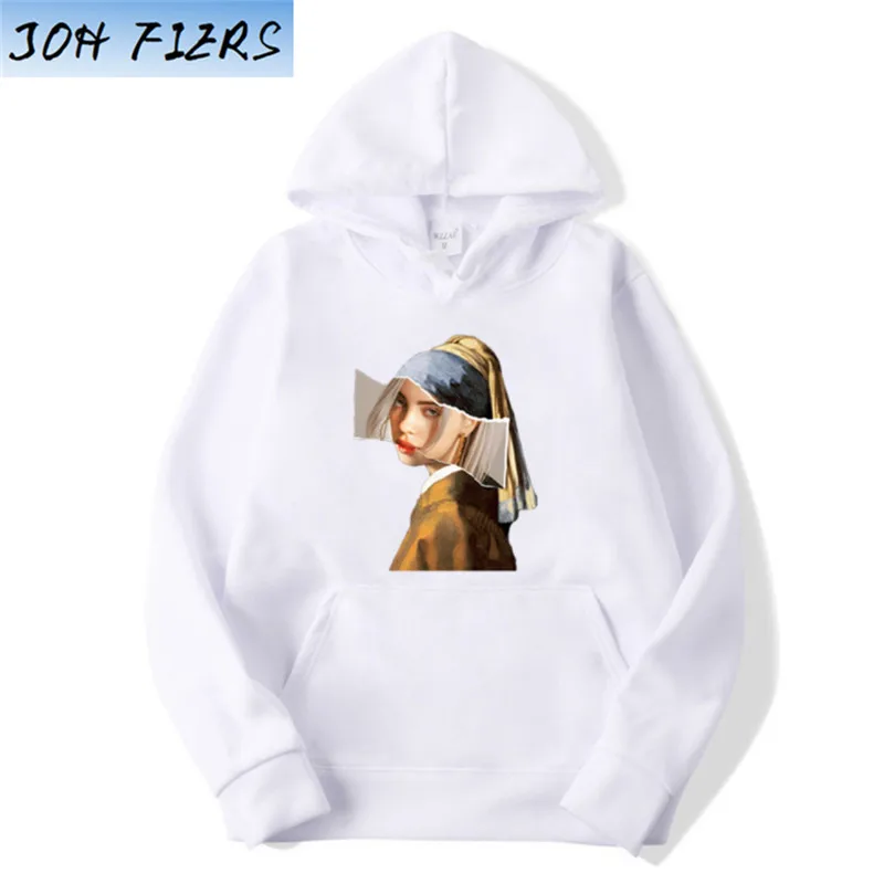 Billie Eilish толстовка женская с длинным рукавом Eilish Merch Lothse унисекс пуловеры Эстетическая Толстовка Топы Dropshop женские тонкие пальто - Цвет: as shown the picture