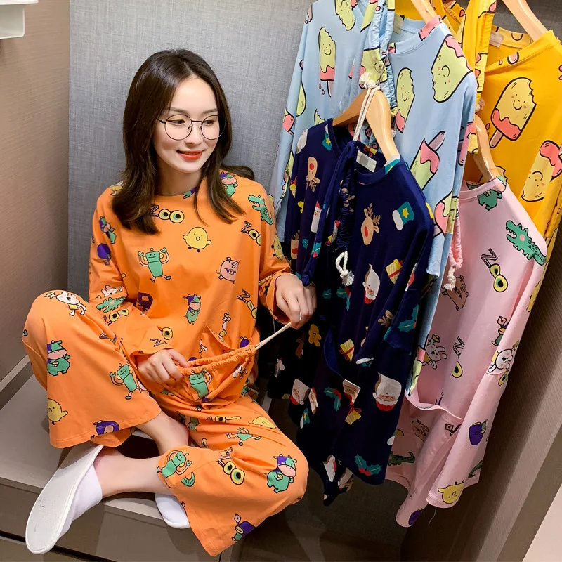 

Autumn WOMEN'S Top Cartoon Printed Cute Santa Claus 2019 Online Celebrity Autumn Loose-Fit New Style Female Send Cloth Bag