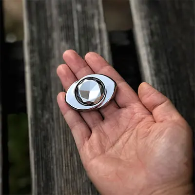 Полированный тонкий Спиннер лепесток пальца гироскопа из нержавеющей стали циркония сплава металла EDC СДВГ Антистресс игрушка - Цвет: Stainless steel