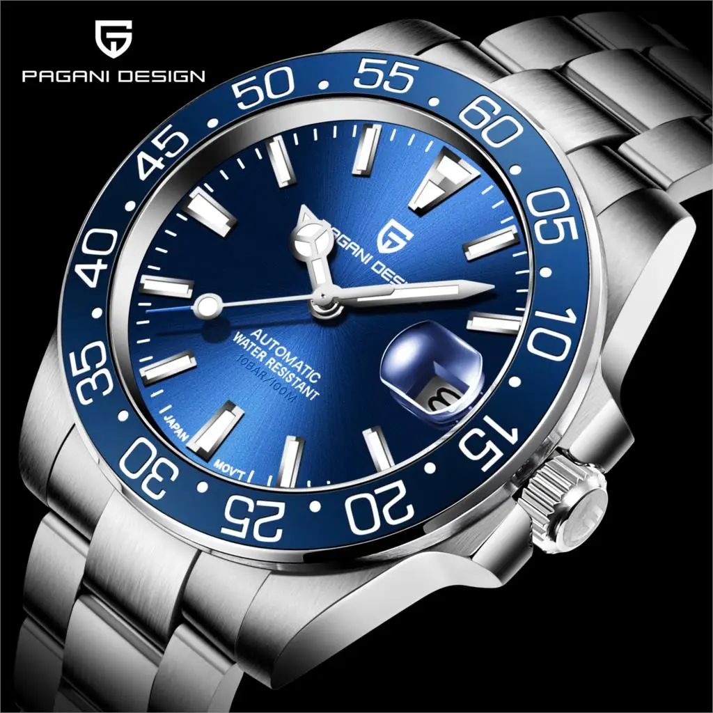 Reloj Hombre 2020 New PAGANI DESIGN Top Brand Men Automatic Mechanical Wristwatch 40mm Sapphire Glass Stainless Steel Men Watche 2 H5d7f21f7d23c4f8da96380c34d6e9596N