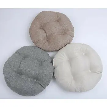 

New Round Pouf Tatami Cushion Floor Cushions Meditation Soft Cushion 40x40cm White Coffee Gray