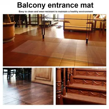 

Solid Chair Mat PVC Transparent Hotel Living Room Practical For Carpet Rectangle Home Office Floor Protector Hall Anti Scratch