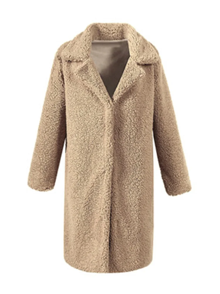 Плюшевое пальто длинное из искусственного меха кролика для женщин русский бомбер пушистая куртка роскошная женская толстая теплая зимняя уличная винтажная куртка размера плюс с отворотом