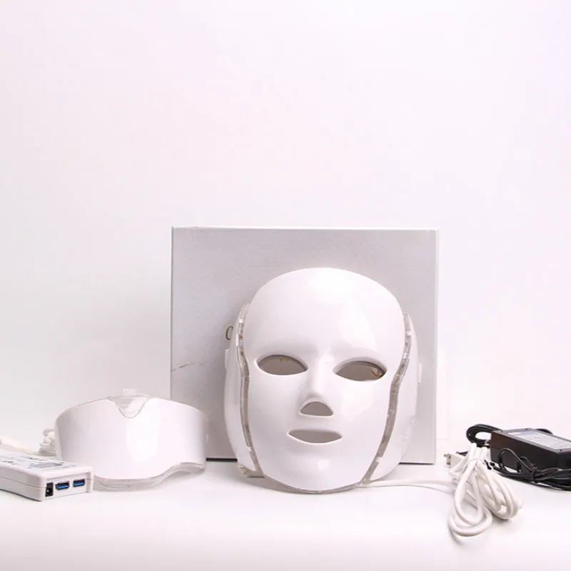  Color Light Led Mask Photon Skin Rejuvenation Anti Wrinkle Whitening Face Mask Therapy Acne Neck Be - 4000602353720