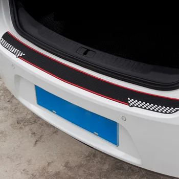 

1PCS 90*7CM Car Rear Cargo Anti-Collision Strip Scratch-Resistant Protection Rear Guard Plate Universal