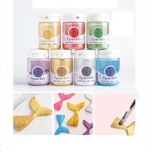 9 цветов съедобный блестящий золотой серебряный порошок для торта Макарон мусс Конфеты Шоколад Украшение выпечки цвет пыль