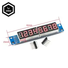 MAX7219 LED matrice de points 8 chiffres Module de contrôle d'affichage de Tube numérique 3.3V 5V microcontrôleur pilote série 7 segments