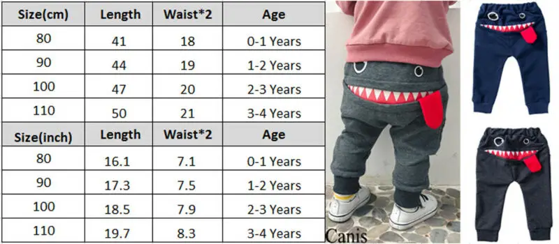 Новые штаны с принтом «Большая пасть чудовища» для маленьких мальчиков, леггинсы, брюки
