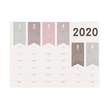 

2020 Yearly 365 Days Paper Wall Sign Calendar Daily Planner Notes Daily Learning Schedule Periodic Planner Memo Office Decor