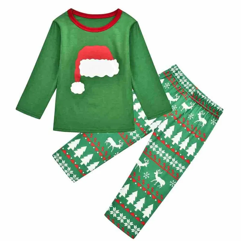 Семейные рождественские пижамные комплекты; Новинка года; одинаковые пижамы для детей и взрослых; Рождественская одежда для сна; рождественские пижамы