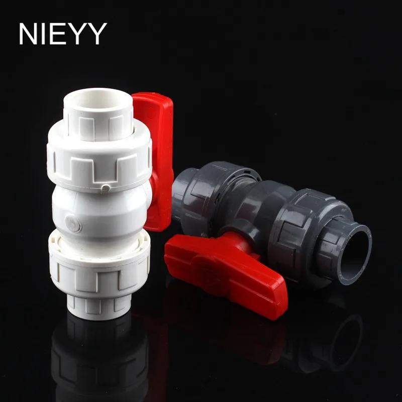 

32mm PVC Ball Valve Shut Off Valve Water Valve Tool Shut Off Valve Caps Gate Valve Garden Water Connectors For Garden Irrigation