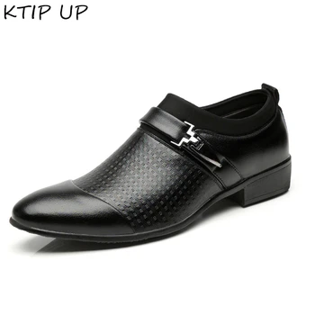 

New Men Dress Shoes Genuine Leather Luxury Fashion Groom Wedding Shoes Men Luxury Italian Businesss Tyle Oxford Shoes Size 48