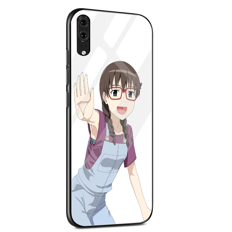 Чехол для телефона стекло для huawei P30 P20 P10 Honor 10 8X Y6 Y9 mate 20 Lite Pro P Smart Cover цветок Rin-ne kouno Madoka