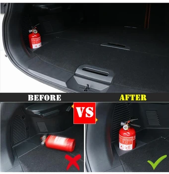 

For Nissan X-Trail X Trail T32 Rogue 2017 2018 Plastic Fire Extinguisher installation Holder Case Cover Trim For 5 Seat Model