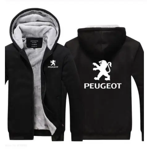 Черный Зимние корейские новые поступления плюс бархат peugeot толстовка утолщение пальто одежда мужские повседневные куртки - Цвет: Черный