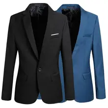

Formal Blazer Classic Simple Single Breasted Single Button Lapel Suit Jacket Workwear Men Blazer Suit Jacket