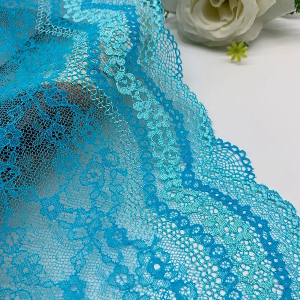 3y/lot 2 colors 24cm Stretch Lace Fabric Pink 5