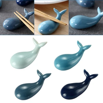 

Cute Cartoon Ceramic Chopsticks Holders Whale Shape Kitchen Art Craft Chopsticks Holder Stand PAK55