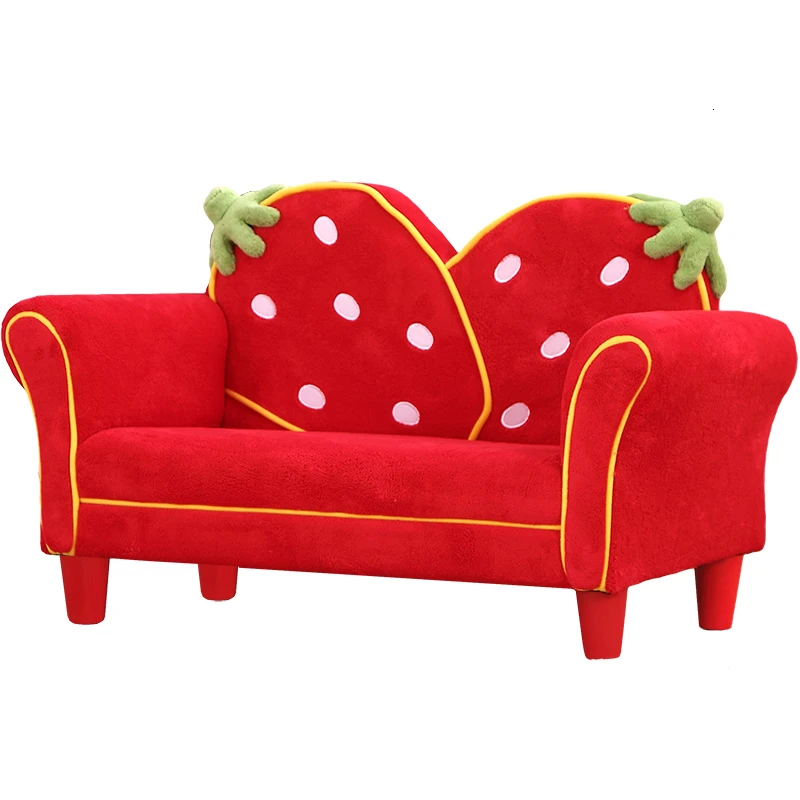 

Strawberry Baby Sofa Chair Lovely Kindergarten Baby Small Sofa Bean Bag Red Children Bedroom Child Bed Zitzak 9kg