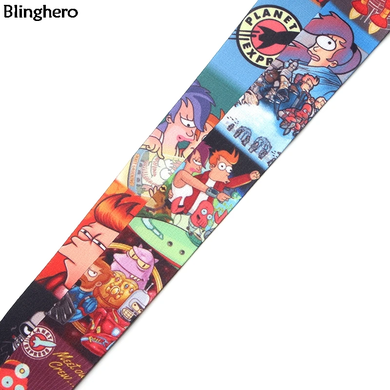 Blinghero Futurama шнурок для ключей держатель для телефона с мультяшными клавишами шейный ремень шнурки для подвешивания шнурок лучший подарок для друзей BH0225