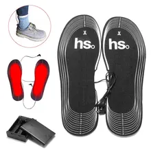 1 пара унисекс грелка для обуви Зимняя обувь обогреватель для ног коврик для ног термальные стельки Кемпинг Лыжная спортивная одежда питание от аккумулятора