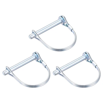 

uxcell Shaft Locking Pin 6.3mmx50mm Coupler Pin for Farm Trailers Lawn Arch 3Pcs