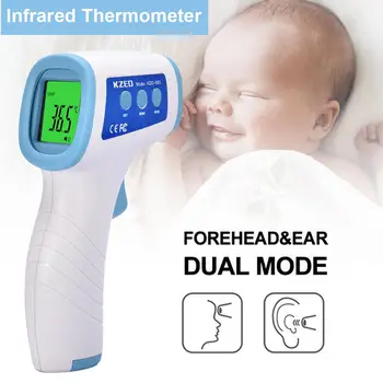 

Infrared Forehead Ear Temperature Measure Gun Non-Contact Baby Adult Fever Fast Measure Device Portable Digital LCD Termometro