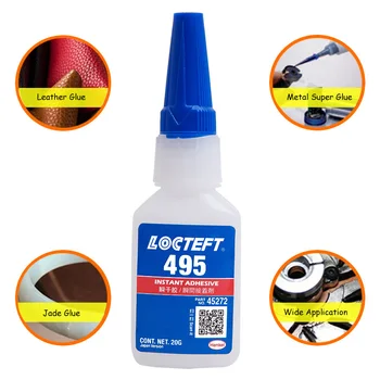 

Instant Adhesive 495 Adhesive Glue Hard Plastic Metal Strong Bonding PVC Rubber Transparent Factory Super Glue