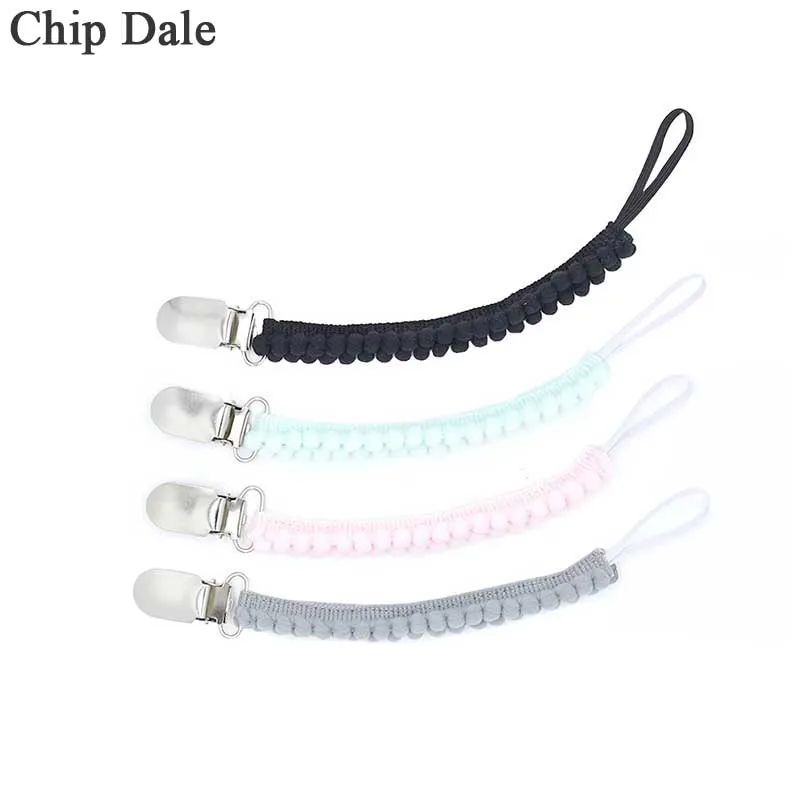 

Chip Dale Pom Pacifier Clips Leash Strap Baby Pacifier Clip Chain Chupetas Soother Nipple Holder For Infant Feeding 20cm/30cm