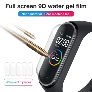 

1/5/10pcs Hydrogel Protection Film for Xiaomi Mi Band 5 HD Full-Screen Protective Tempered Film Explosion-proof Waterproof